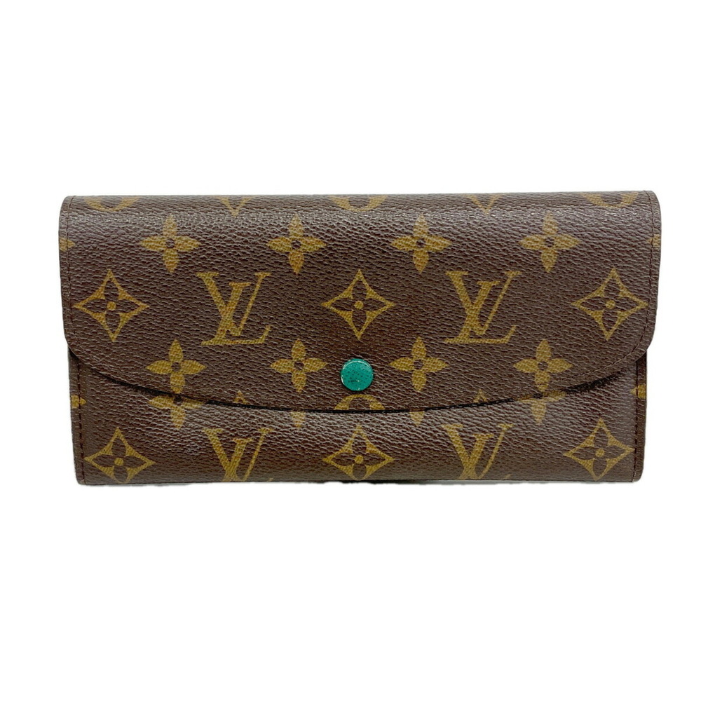 Louis Vuitton Monogram Portefeuille Emilie Long Wallet M60137 Vert (Ladies') ...